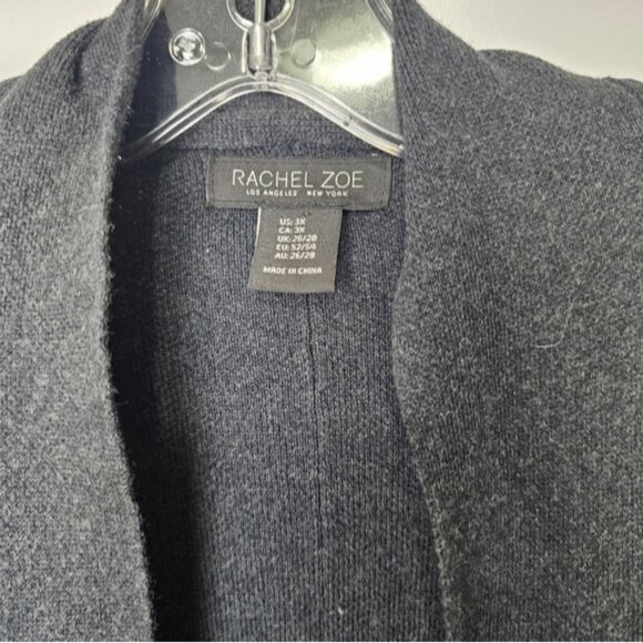 Rachel Zoe, Long Grey Cardigan, Size 3x plus size - Picture 2 of 6